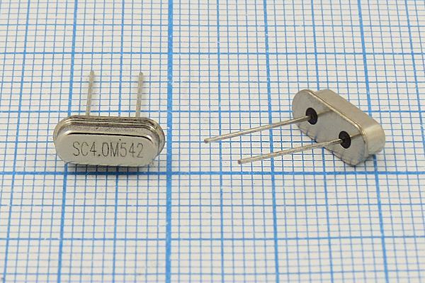 Кварцевый резонатор 4 МГц - 4000 HC49S3 16 1Г (SC4.0M)