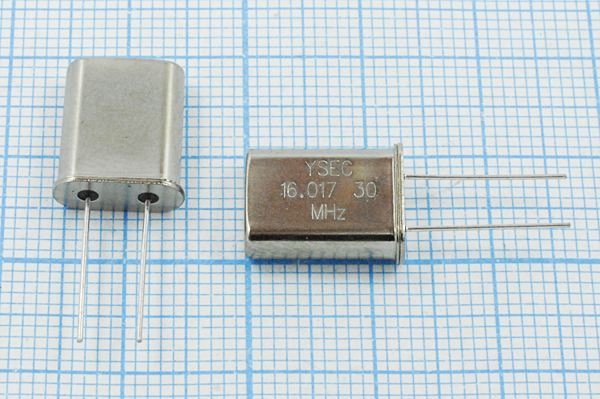 Кварцевый резонатор 16,017 МГц - 16017 HC49U 30 20 30/-20~70C 49U 1Г