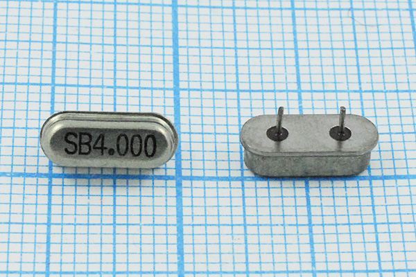 Кварцевый резонатор 4 МГц - 4000 HC49S3 18 ATS-49U 1Г 3мм (SB4.000)