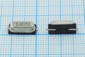 Кварцевый резонатор 15,36 МГц - 15360 SMD49S4 30 1Г (T153ED50)