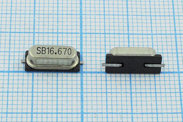 Кварцевый резонатор 16,67 МГц - 16670 SMD49S4 20 SX-1 1Г (SB16.670)