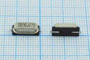 Кварцевый резонатор 16,67 МГц - 16670 SMD49S4 20 SX-1 1Г (SB16.670)