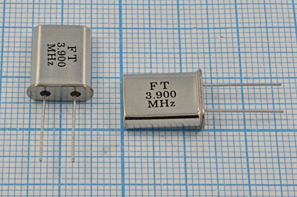 Кварцевый резонатор 3,9 МГц - 3900 HC49U S 30 U[FT] 1Г (FT3.900MHz)