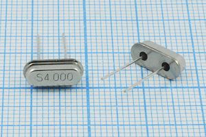 Кварцевый резонатор 4 МГц - 4000 HC49S3 20 50 30/-10~60C 49S[SDE] 1Г(S4.000