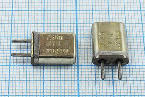 Кварцевый резонатор 7,5 МГц - 7500 HC25U МА 1Г