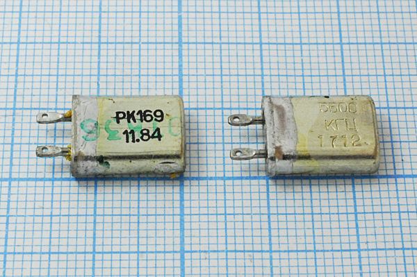 Кварцевый резонатор 5,5 МГц - 5500 МВ 15 25/-10~60C РК169МВ-14БР 1Г