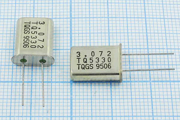 Кварцевый резонатор 3,072 МГц - 3072 HC49U 30 TQ5330 1Г (TQ5330)