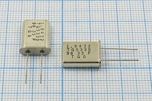 Кварцевый резонатор 1,8432 МГц - 1843,2 HC49U 30 1Г (1.8432 TQ8330 98 33F TQG) Кварцевый резонатор 1,8432 МГц - 1843,2 HC49U 30 1Г (1.8432 TQ8330 98 33F TQG)