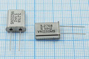 Кварцевый резонатор 3,2768 МГц - 3276,8 HC49U S 15 30/-40~70C РПК01МД-6ВС 1Г Кварцевый резонатор 3,2768 МГц - 3276,8 HC49U S 15 30/-40~70C РПК01МД-6ВС 1Г