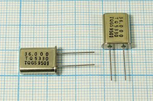 Кварцевый резонатор 36 МГц - 36000 HC49U 30 3Г (36.000 TQ5330) Кварцевый резонатор 36 МГц - 36000 HC49U 30 3Г (36.000 TQ5330)