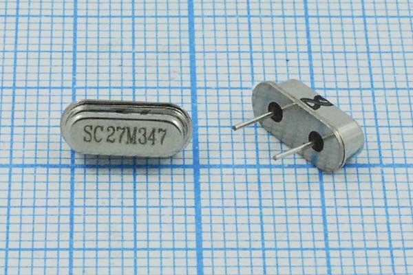 Кварцевый резонатор 27 МГц - 27000 HC49S3 20 18 HC49S 1Г 5мм (SC27M)
