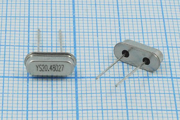 Кварцевый резонатор 20,48 МГц - 20480 HC49S3 27 30 30/-20~70C 49S 1Г