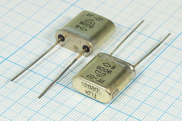 Кварцевый резонатор 2,88 МГц - 2880 HC33U РГ07ББ 1Г