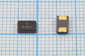 Кварцевый резонатор 24 МГц - 24000 SMD05032C2 12 10 15/-40~85C S5032B 1Г