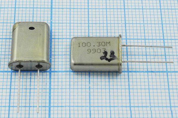 Кварцевый резонатор 100,3 МГц - 100300 HC49U МД 5Г