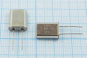 Кварцевый резонатор 7,168 МГц - 7168 HC49U 30 30 30/-20~70C 49U 1Г Кварцевый резонатор 7,168 МГц - 7168 HC49U 30 30 30/-20~70C 49U 1Г