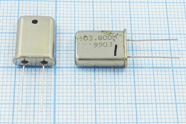 Кварцевый резонатор 103,8 МГц - 103800 HC49U РК411МД 5Г