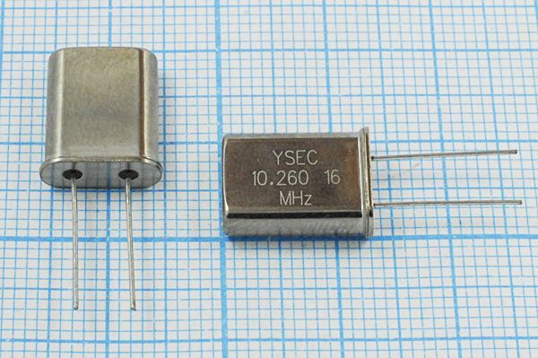 Кварцевый резонатор 10,26 МГц - 10260 HC49U 16 30 30/-20~70C 49U 1Г