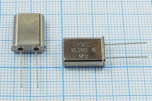 Кварцевый резонатор 10,26 МГц - 10260 HC49U 16 30 30/-20~70C 49U 1Г Кварцевый резонатор 10,26 МГц - 10260 HC49U 16 30 30/-20~70C 49U 1Г
