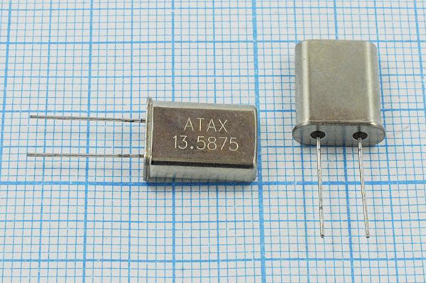 Кварцевый резонатор 13,5875 МГц - 13587,5 HC49U 30 10 30/-20~70C 1Г