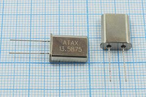 Кварцевый резонатор 13,5875 МГц - 13587,5 HC49U 30 10 30/-20~70C 1Г Кварцевый резонатор 13,5875 МГц - 13587,5 HC49U 30 10 30/-20~70C 1Г