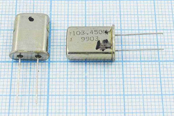 Кварцевый резонатор 103,45 МГц - 103450 HC49U РК411МД 5Г