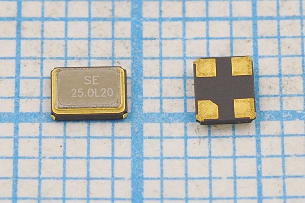 Кварцевый резонатор 25 МГц - 25000 SMD03225C4 20 10 30/-40~85C SMD3225 1Г