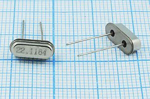 Кварцевый резонатор 22,1184 МГц - 22118,4 HC49S3 S 30 1Г (22.1184)