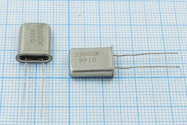 Кварцевый резонатор 33,6 МГц - 33600 HC43U S МД 1Г (33600К)