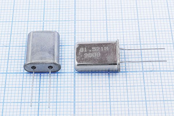 Кварцевый резонатор 81,521 МГц - 81521 HC49U МД 5Г