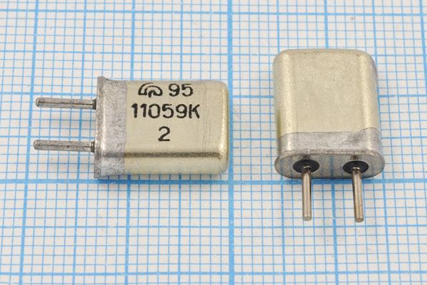 Кварцевый резонатор 11,059 МГц - 11059 HC50U МА 1Г