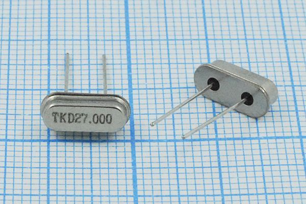 Кварцевый резонатор 27 МГц - 27000 HC49S3 20 30 30/-10~60C HC-49US[TKD] 1Г