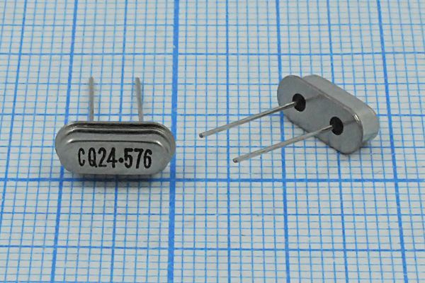 Кварцевый резонатор 24,576 МГц - 24576 HC49S3 20 30 30/-10~60C HC49S 1Г (разная)
