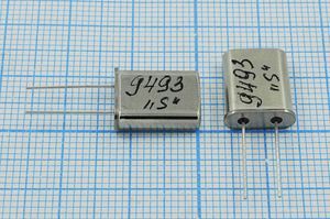 Кварцевый резонатор 9,493 МГц - 9493 HC49U S 15 30/-40~70C РПК01МД-6ВС 1Г бм Кварцевый резонатор 9,493 МГц - 9493 HC49U S 15 30/-40~70C РПК01МД-6ВС 1Г бм