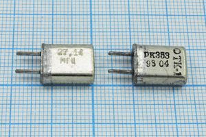 Кварцевый резонатор 27,14 МГц - 27140 HC25U 50 100/-30~60C РК353МА-9БХ 3Г (27.14 Кварцевый резонатор 27,14 МГц - 27140 HC25U 50 100/-30~60C РК353МА-9БХ 3Г (27.14
