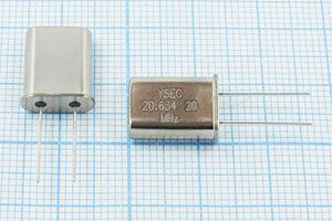 Кварцевый резонатор 20,634 МГц - 20634 HC49U 20 30 50/-20~70C 49U 1Г Кварцевый резонатор 20,634 МГц - 20634 HC49U 20 30 50/-20~70C 49U 1Г