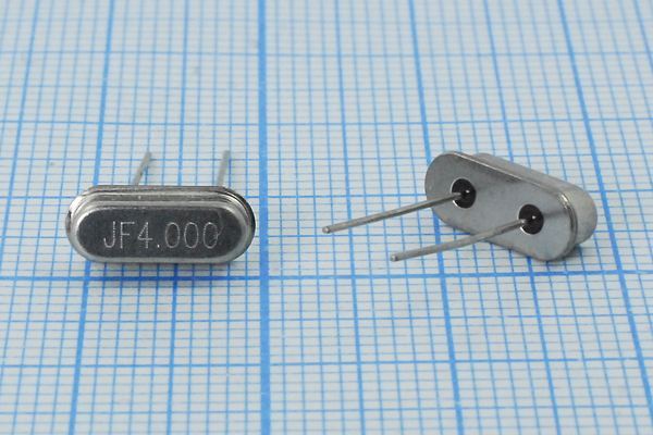 Кварцевый резонатор 4 МГц - 4000 HC49S3 16 20 30/-40~85C 1Г (JF4.000)
