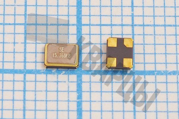 Кварцевый резонатор 15,36 МГц - 15360 SMD03225C4 8 10 30/-40~85C SMD3225 1Г