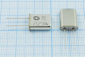 Кварцевый резонатор 21,25 МГц - 21250 HC49U S 30 20/-10~60C РК367МД-8АП 1Г