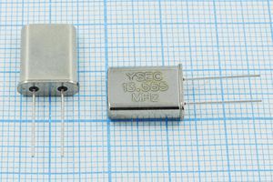 Кварцевый резонатор 13,555 МГц - 13555 HC49U S 25 30/-20~70C 49U 1Г Кварцевый резонатор 13,555 МГц - 13555 HC49U S 25 30/-20~70C 49U 1Г
