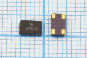 Кварцевый резонатор 13,56 МГц - 13560 SMD05032C4 12 10 30/-40~85C SMG0503(4P) 1
