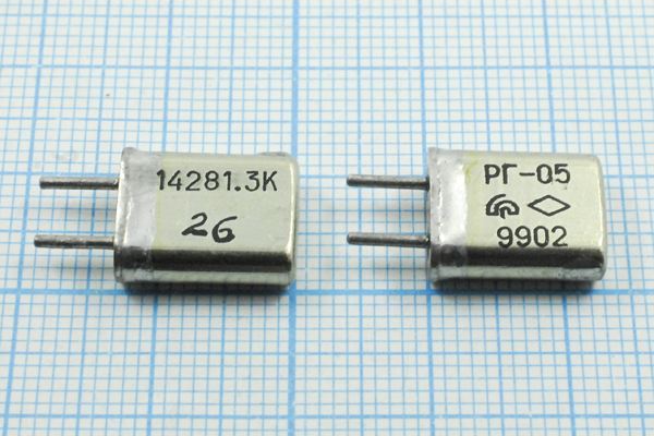 Кварцевый резонатор 14,2813 МГц - 14281,3 HC25U S РГ05МА 1Г