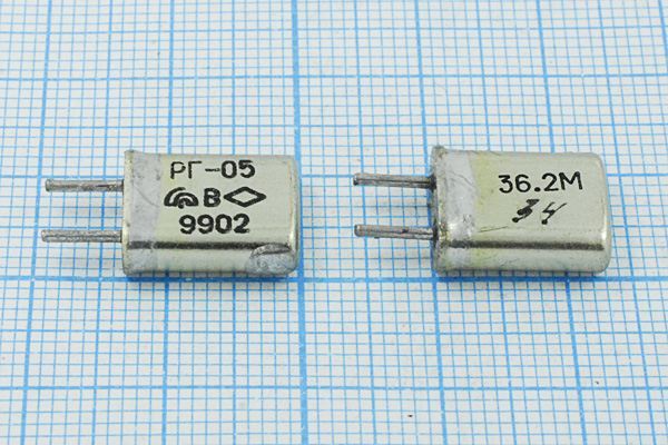 Кварцевый резонатор 36,2 МГц - 36200 HC25U S РГ05МА 3Г