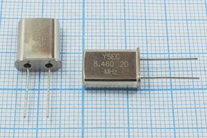 Кварцевый резонатор 8,46 МГц - 8460 HC49U 20 30 30/-20~70C 49U 1Г Кварцевый резонатор 8,46 МГц - 8460 HC49U 20 30 30/-20~70C 49U 1Г