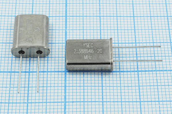 Кварцевый резонатор 2,388646 МГц - 2388,646 HC49U 20 30 30/-20~70C 49U 1Г