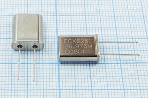 Кварцевый резонатор 26,973 МГц - 26973 HC49U 14 15 30/-20~70C EU[HC49U] 1Г