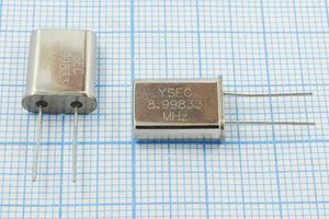 Кварцевый резонатор 8,99833 МГц - 8998,33 HC49U S 27 30/-20~70C 49U 1Г Кварцевый резонатор 8,99833 МГц - 8998,33 HC49U S 27 30/-20~70C 49U 1Г