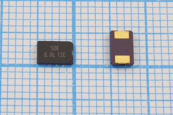 Кварцевый резонатор 8 МГц - 8000 SMD05032C2 12 10 30/-40~85C SMG0503(2P) 1Г