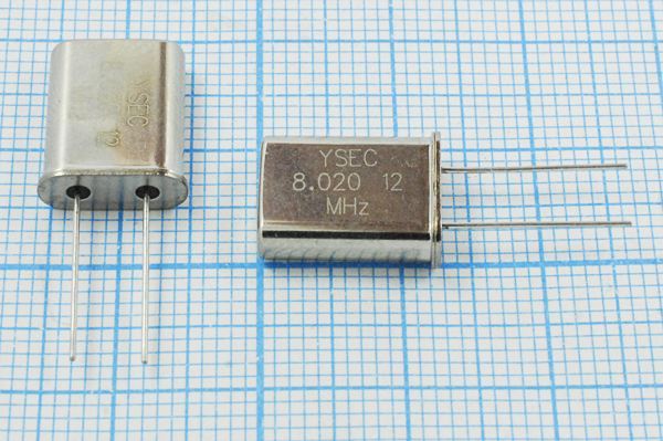 Кварцевый резонатор 8,02 МГц - 8020 HC49U 12 30 30/-20~70C 49U 1Г
