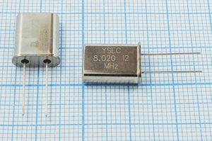 Кварцевый резонатор 8,02 МГц - 8020 HC49U 12 30 30/-20~70C 49U 1Г Кварцевый резонатор 8,02 МГц - 8020 HC49U 12 30 30/-20~70C 49U 1Г